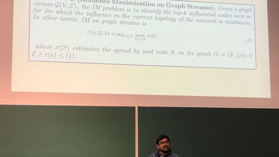 Research Presentation: Estimating Diffusion Degree on Graph Stream Generated from Social and Web Networks
