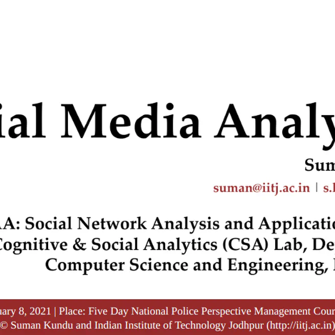 Social  Media Analytics