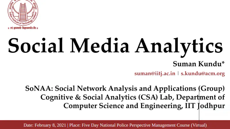 Social  Media Analytics
