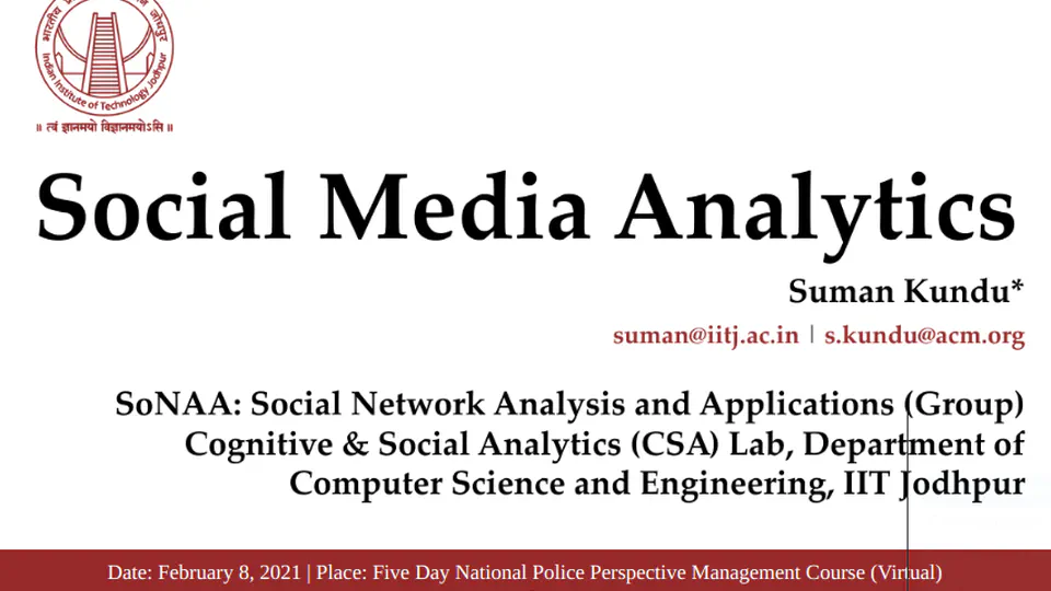 Social  Media Analytics