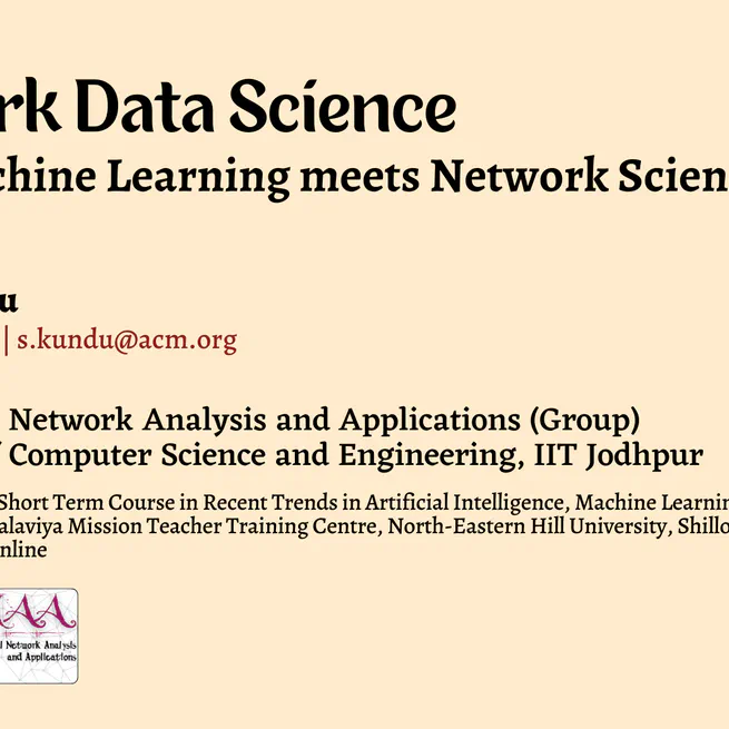 Network Data Science: When Machine Learning meets Network Science